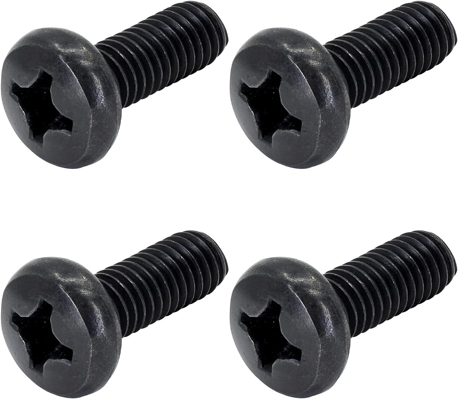 Black License Plate Screws for Lexus, Toyota, and Honda, Phillips Machine Pan Head 18-8, Stainless Steel, M6-1.0 X 16 Mm (Pack of 4) image number 3