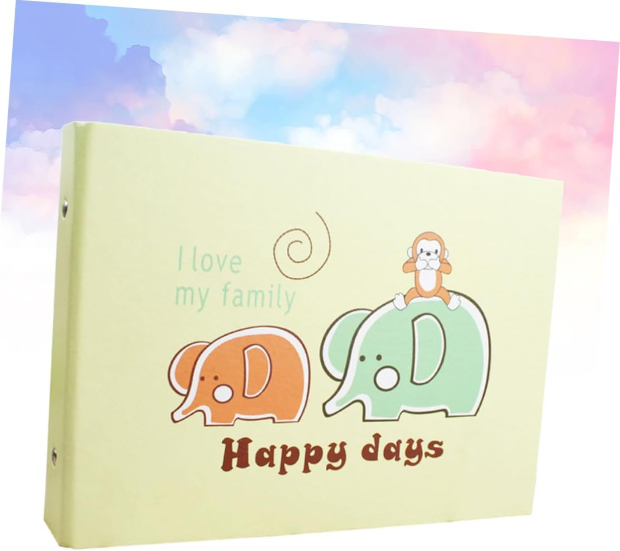 Cartoon Elephant Photo Album Diy Boys and Girls Scrapbook Commemorative Insert Book Double-Sided Picture Storage Creative Album image number 5