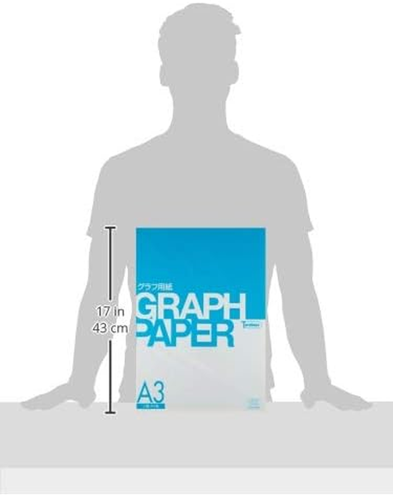 SAKAE A3-01 Technical Paper, Graph Paper, A3, 0.04 Inch (1 Mm), Grid, High Quality Paper, 50 Sheets, Eye Color image number 1