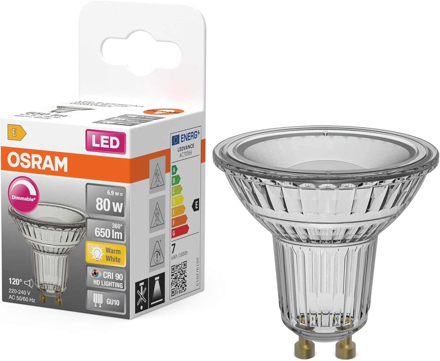 OSRAM LED Superstar PAR16 6.9 W 927 GU10 image number 2