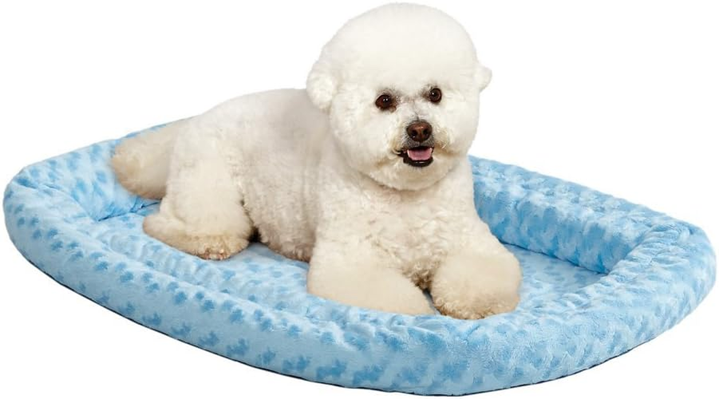 Double Bolster Pet Bed | 18-Inch Dog Bed Ideal for Toy Dog Breeds & Fits 18-Inch Long Dog Crates