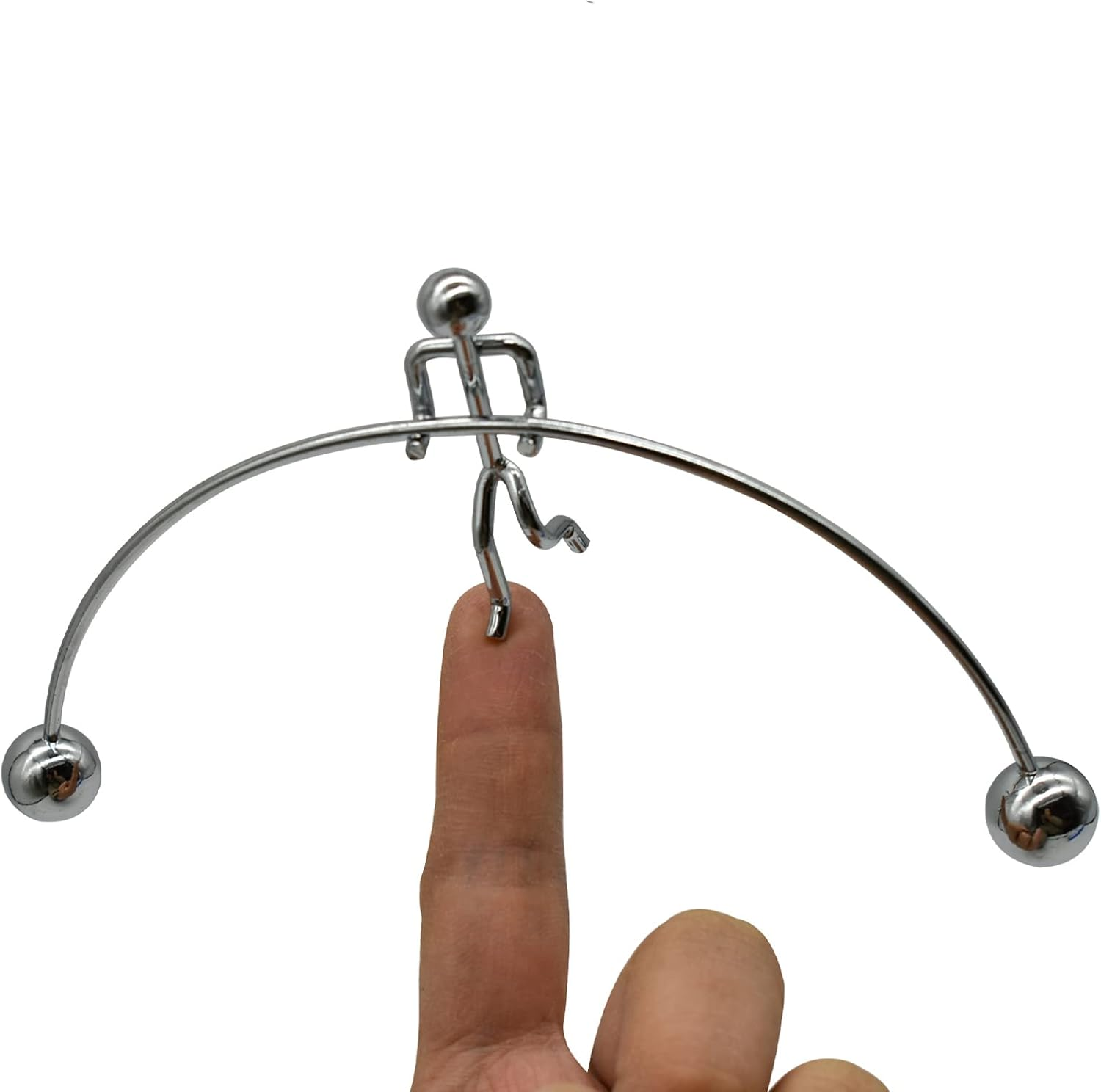 Maydahui Balance Physics Toy Desk Kinetic Weightlifter Toys Steel Man Decompressive Science for Home Office School Art Decor image number 3