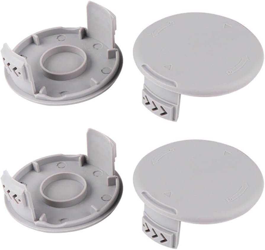 4 Pcs Trimmer Spool Caps, Replacement Spool Cover Caps, Strimmer Head Cover, Compatible with Ryobi AC14HCA AC14RL3A Grass Trimmers