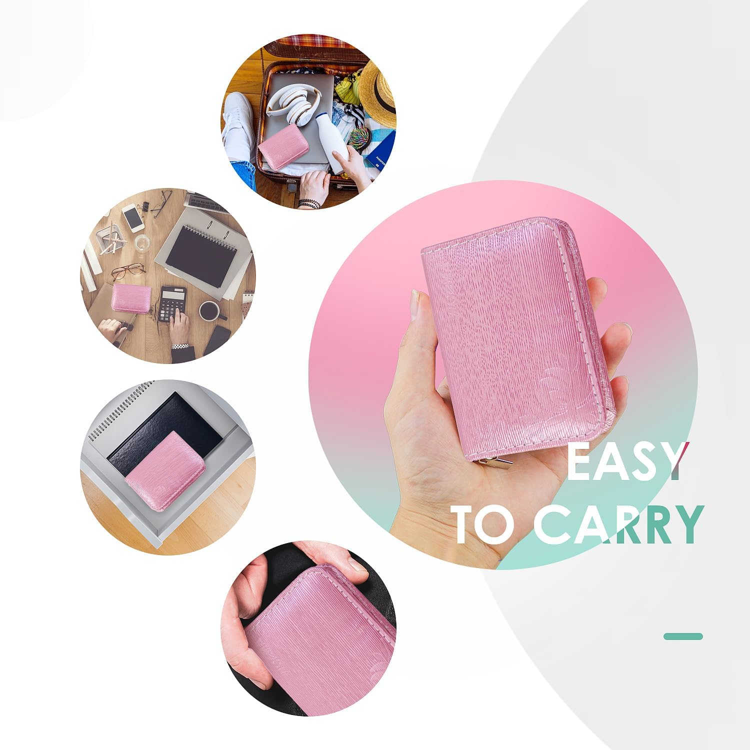 WOAMA Manicure Set Travel Nail Clippers 10-Piece Toenail Clippers Pedicure Kit Stainless Steel Nail Kit for Women - Rainbow image number 5