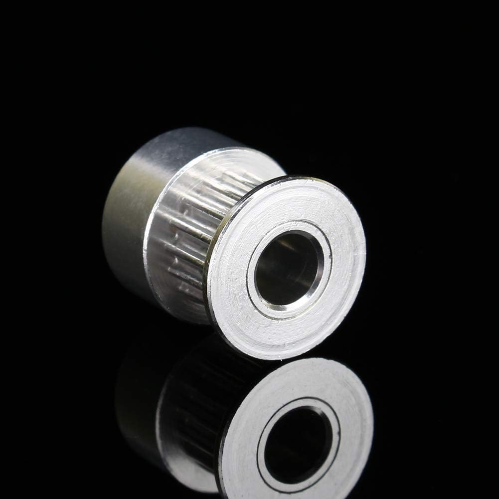 Bore Aluminum Timing Pulley, 5Pcs Teeth Pulley, Timing Belt Pulley Sturdy GT2 16 Most NEMA 17 Stepper Motors for 3D Printer CNC image number 4
