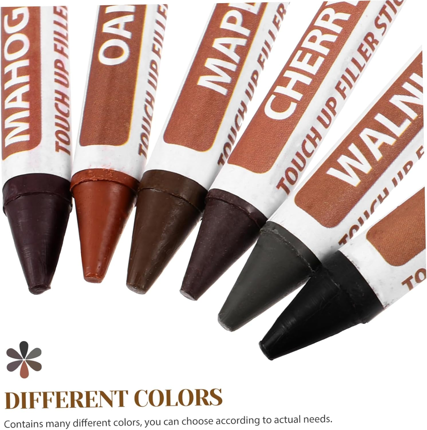 Amosfun Home Wooden Furniture Scratch Repair Kit 1 Set Multi-Colour Markers Convenient Drawing Pens Quick Repair for Floor and Furniture Scratches Accessories Included image number 6