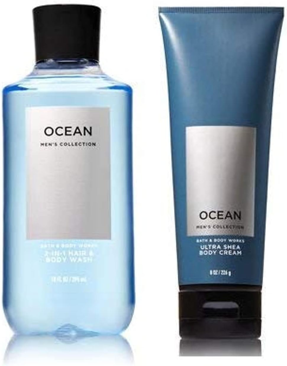 Bath and Body Works Men'S Collection Ultra Shea Cream & 2 in 1 Hair and Body Wash OCEAN