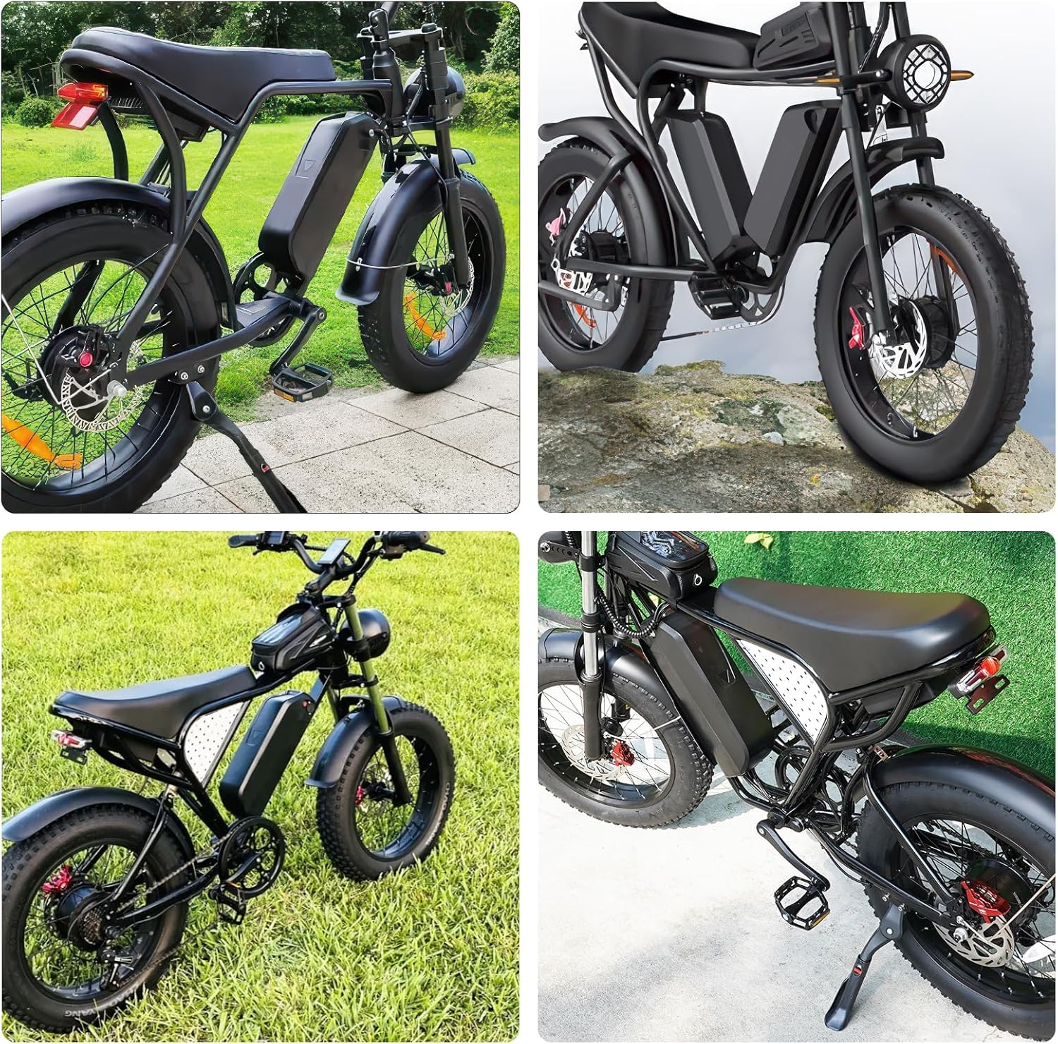 Upgraded Passenger Foot Pegs for Ridstar Q20/ Q20 PRO/ H20 PRO/ H26 PRO, Non-Foldable Non-Slip Passenger Footrest Pegs with Mount Bracket, Rearsets Foot Rest image number 4