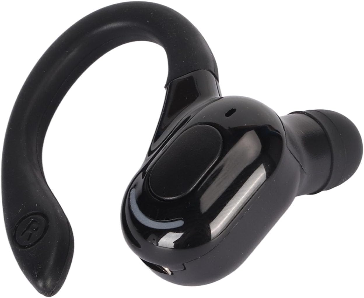 Jectse Single Ear Bluetooth Headset, F8 Bluetooth 5.2, Monaural Hanging Earbuds with HD Noise Reduction, Bass Stereo Hands-Free Sports Headset, IPX4 Waterproof, Sweatproof (Black