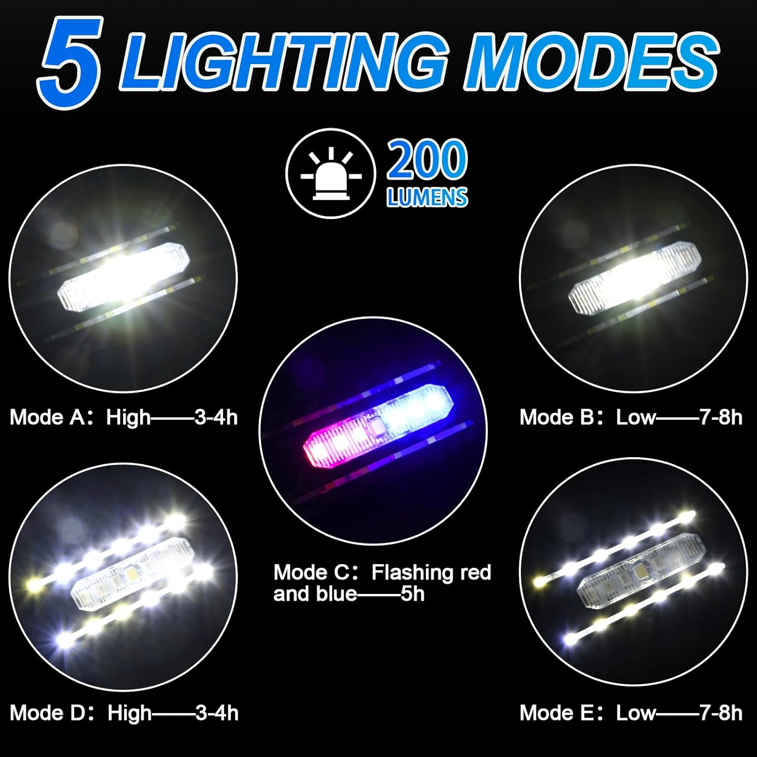 1PCS Rechargeable Clip-On Flashlight - Ultimate Running Light for Runners, Safety Light for Night Walking & Dog Walking, Enhanced Visibility & Nighttime Safety Gear image number 2