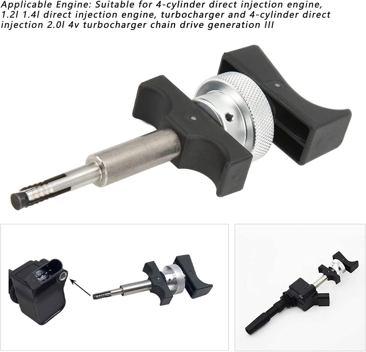 Ignition Coil Puller Remover Tool for Chair 2013+ 1.2L 1.4L 2.0L TFSI Motor with Ergonomic Handle Carbon Steel ABS image number 1