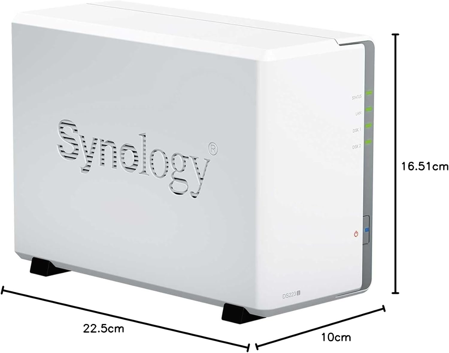 Synology Diskstation DS223J 2-Bay 3.5" Diskless 1Xgbe NAS (Tower), Realtek RTD1619B, 1GB RAM DDR4, 2 X USB3.2, 2 Yr Wty image number 1