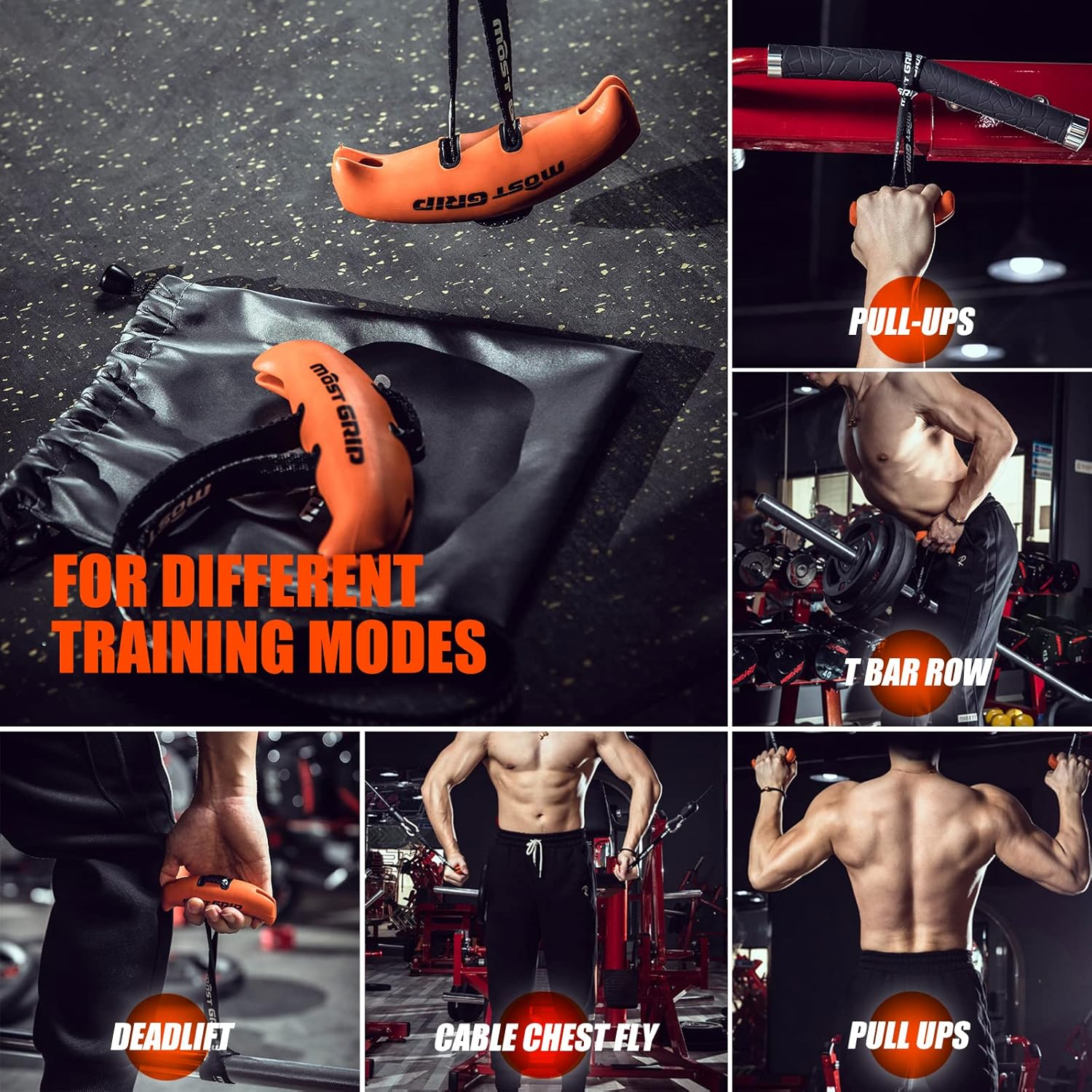 Kcross Pull up Handles Resistance Band Handles Exercise Neutral Tranining Grip Workout Handles image number 1