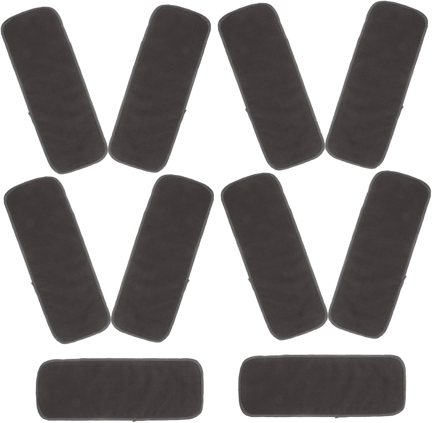 SECFOU 10Pcs Reusable Pee Pads Bamboo Diaper Boosters Nursing Pads Washable Liners for Newborn Diaper Changing image number 1