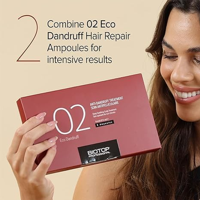 Biotop Professional 02 Shampoo Eco Dandruff | Enriched with Vitamin B5 to Hydrate, Nourish & Soothe the Scalp |Paraben, SLS & Sulfate Free | anti Dandruff Shampoo for Men & Women image number 1