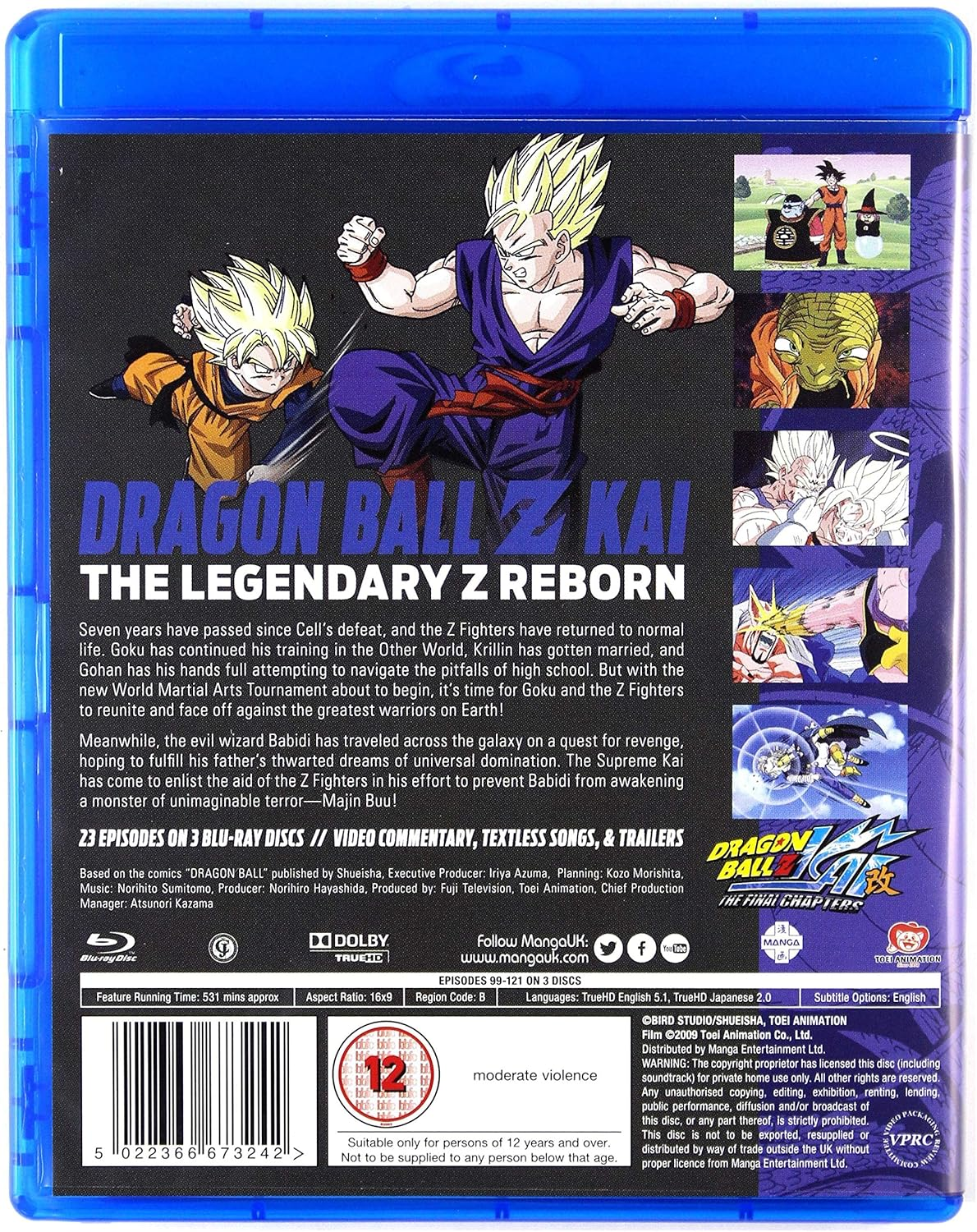 Dragon Ball Z KAI Final Chapters: Part 1 (Episodes 99-121) Blu-Ray