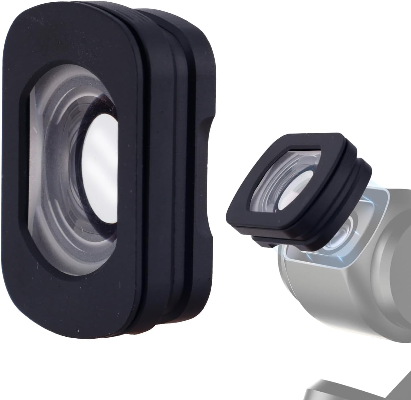 Magnetic Attach Wide Angle Lens Compatible with DJI Osmo Pocket 3, 112&deg; HD Optical Glass Lens with Double-Sided Coated for Osmo Pocket 3 Accessories