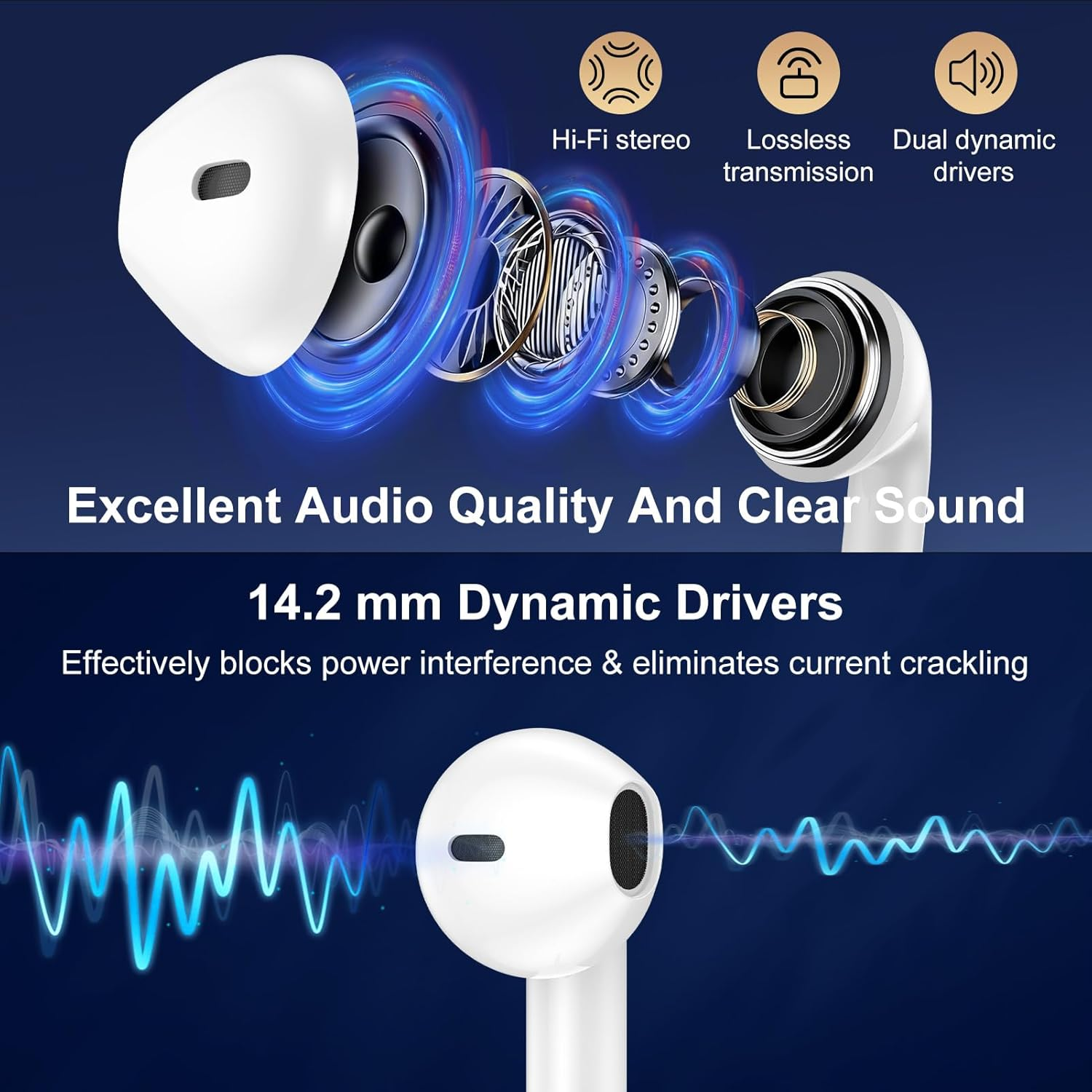 USB C Headphones with Cable for Samsung Galaxy S25 Ultra S24 S23 S22 S21 A17 5G A16 A36 A56 A55, In-Ear Headphones USB C Headset with Microphone Earphones Type C for Iphone 17 Air 16 15 I Pad Pro image number 3