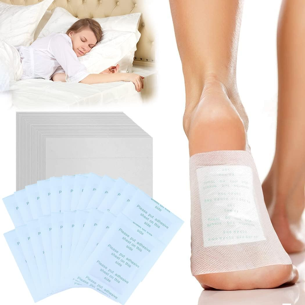 Bandoo Detox Foot Pads to Remove Toxins, 100 Foot Pads & 100 Adhesive Sheets, Deep Cleansing Foot Patches with Natural Bamboo Vinegar, Improve Sleep Quality Enhance Blood Circulation Feet Body Care image number 4