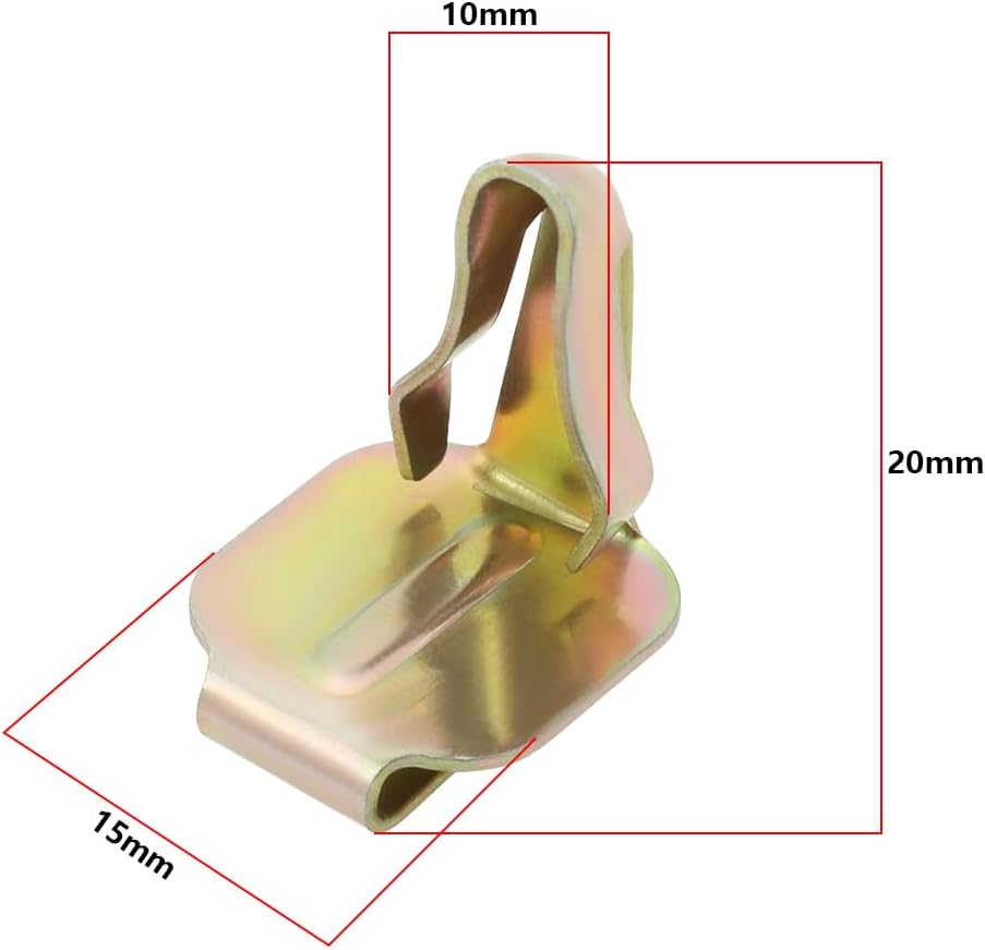 SING F LTD 25Pcs Car Navigation System Door Panel Fixing Clip Metal Fixing Accessory Clip N0143781 Compatible with Volkswagen image number 4