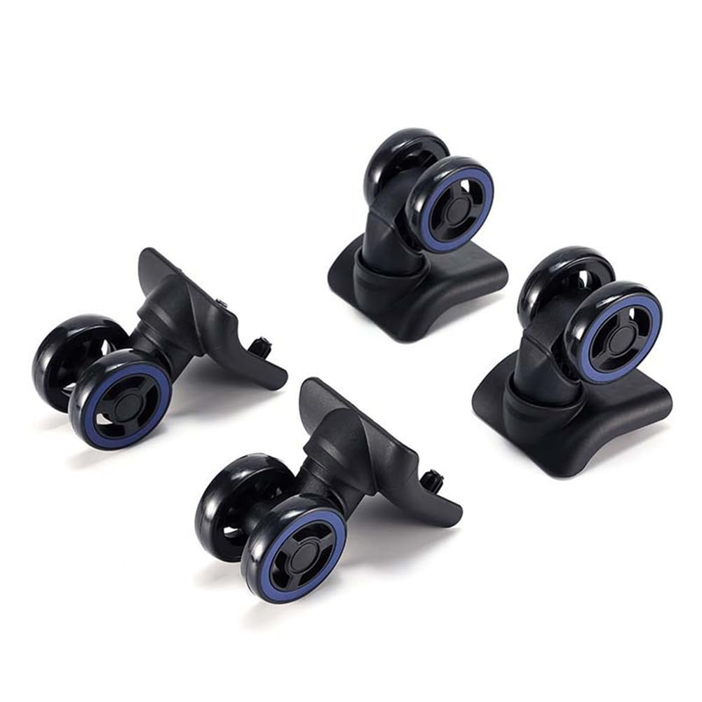 Veumoie 4Pcs Luggage Wheels Suitcase Double Row Roller Hardware Repairing Kit Heavy Duty Wheels 360&deg; Spinner Casters image number 2