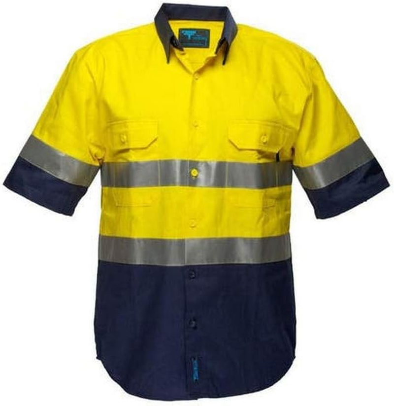 Prime Mover Mens Regular, Orange/Navy, Small