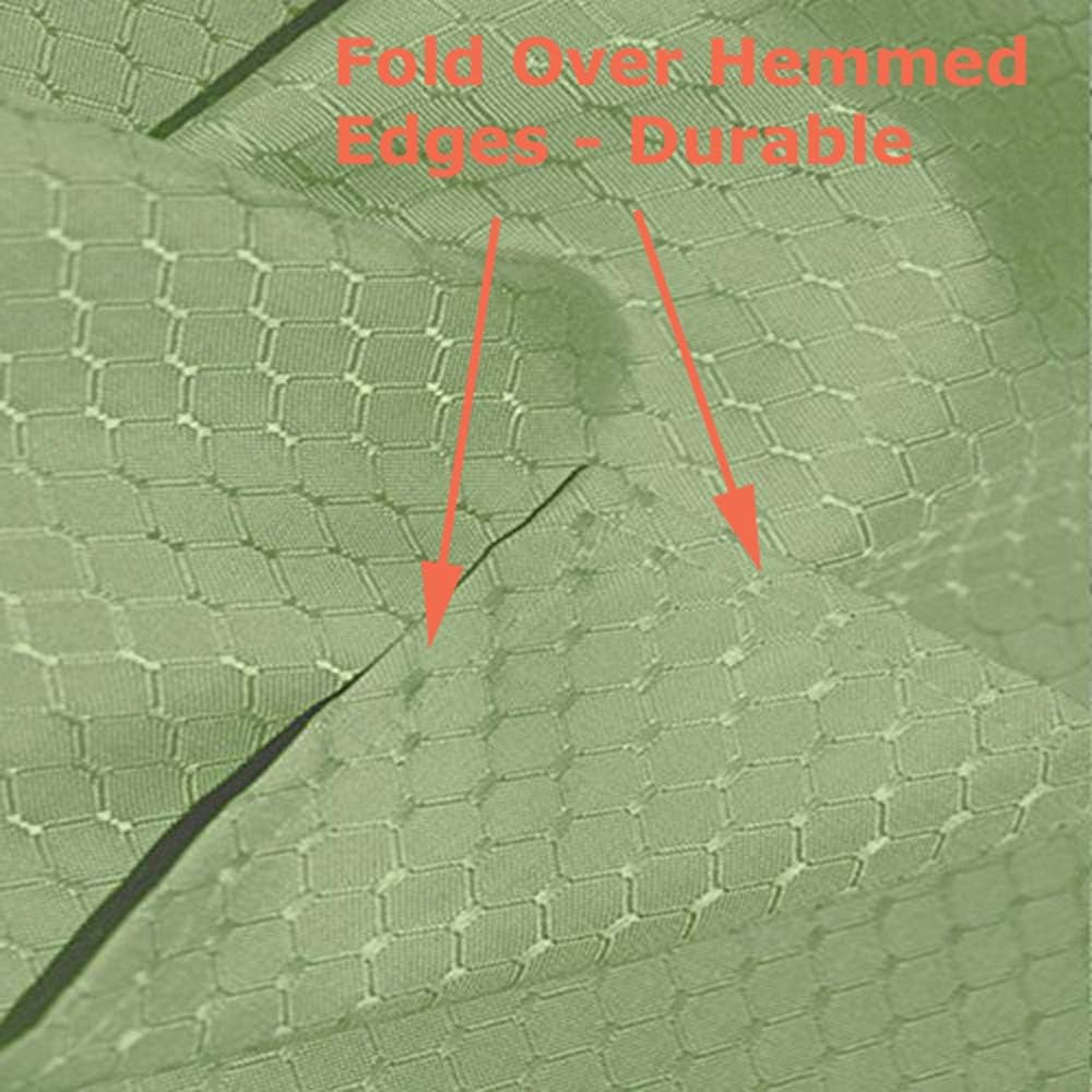 Tektrum Heavy Duty 60 X 120 Inch Rectangular Elegant Waffle Weave Check Jacquard Tablecloth Table Cover-Waterproof/Stain Resistant/Wrinkle Free-Great for Dinner, Banquet (Light Sage Green) image number 2