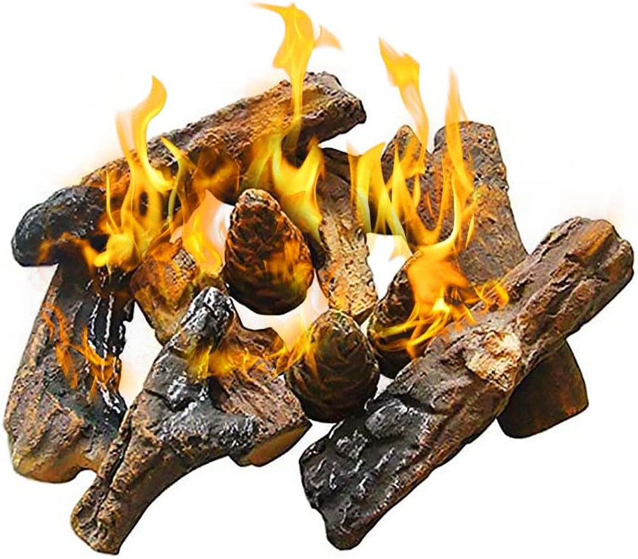 B-HOTTE Gas Fireplace Logs (10X)