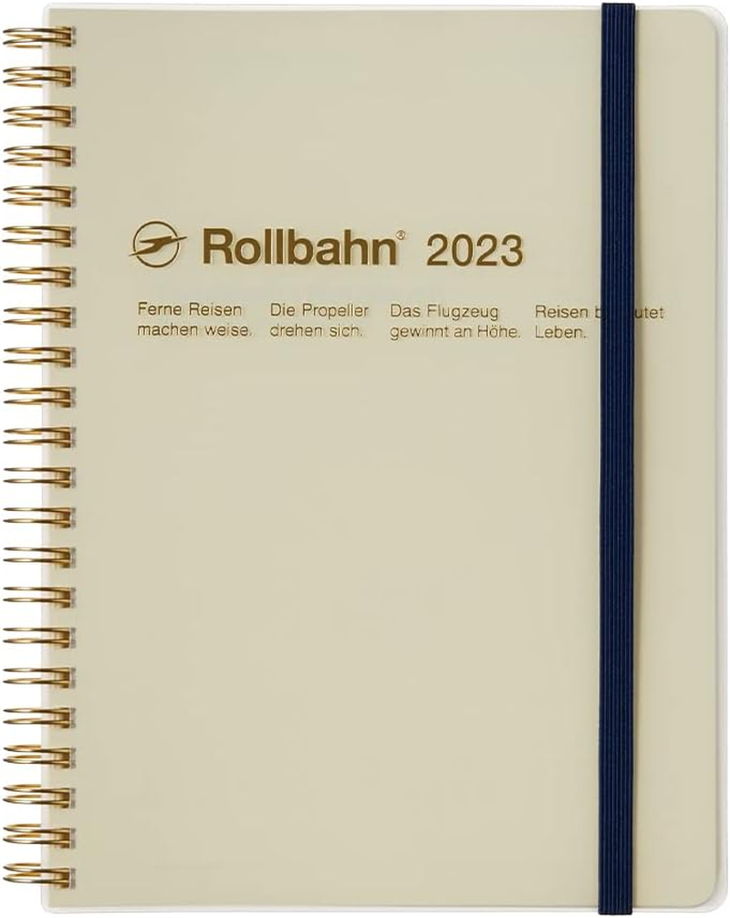 Rollbahn Spiral-Bound Diary Clear A5 Clear