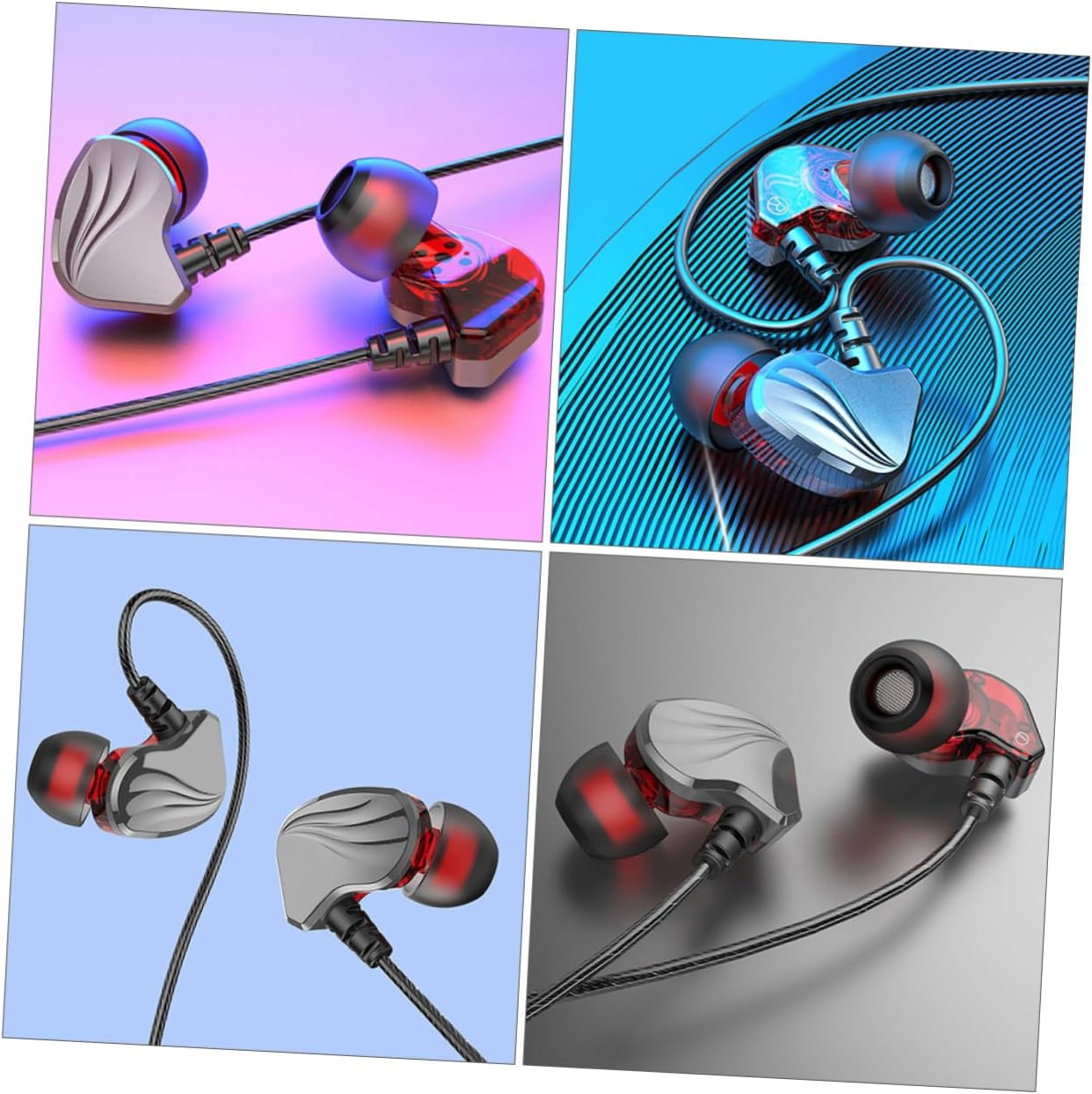 CLISPEED High Fidelity Earphones Jack Wired Headset for Phone Tablet Headphones image number 4