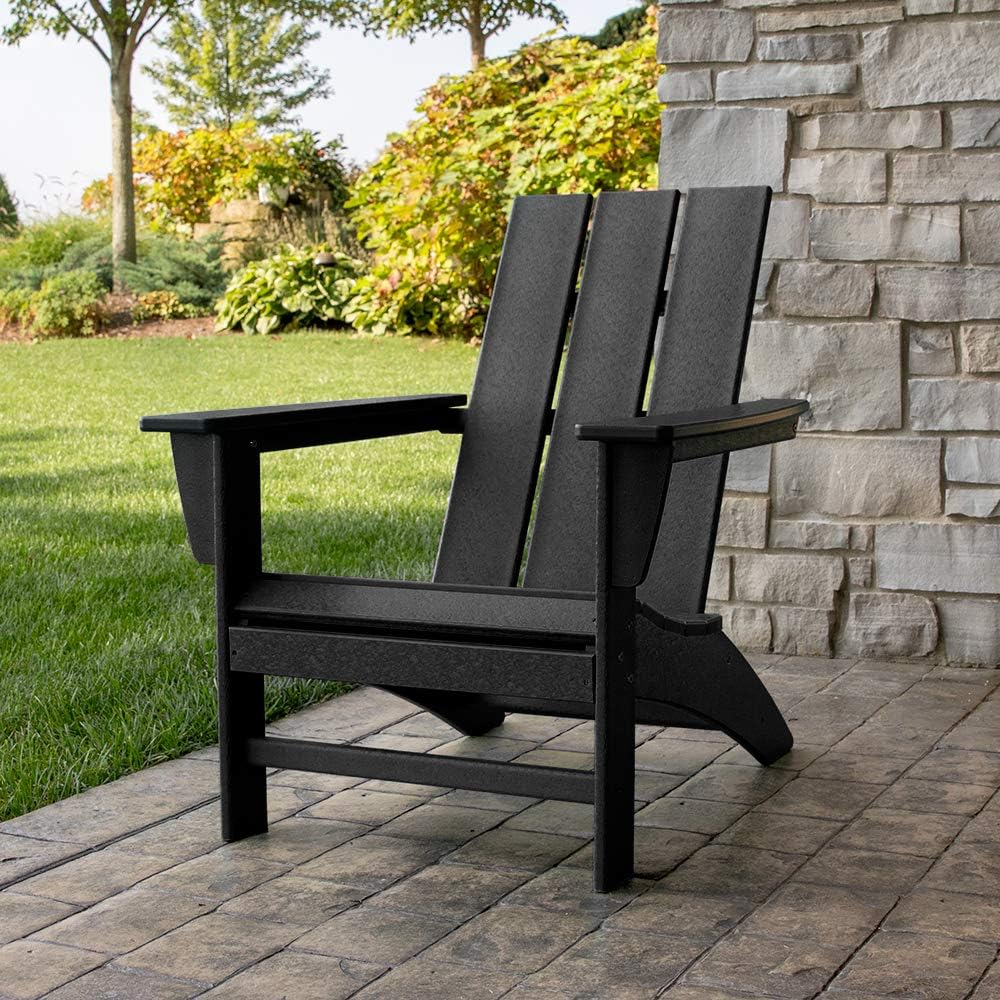 POLYWOOD AD420SA Modern Adirondack Chair, Sand - Aruba image number 3