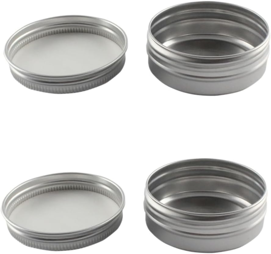 FOMIYES 2Pcs Box Portable Travel Cosmetic Container Jars Leakproof Lids for Creams Pomade Lip Balms Toiletry Kit image number 7