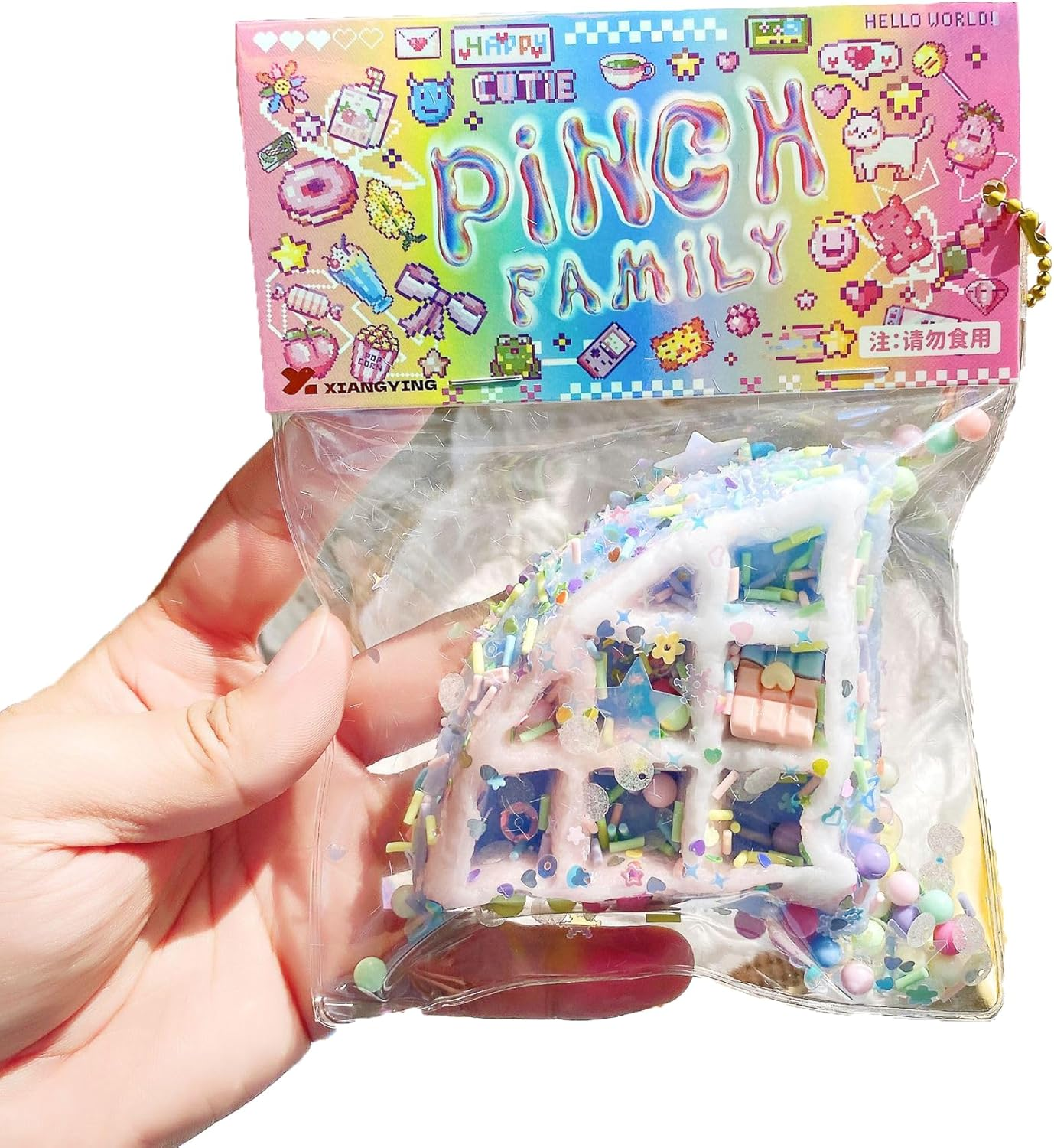 1 Pcs Taba Squishy Kawaii Squishy Fidget Toy Kit, Cute Squishy'S Sensory Toys, Pinch Family Squishy Toys, Stress Relief for Party Favors, Mochi Squishy Kit for Adults (Blue) image number 2