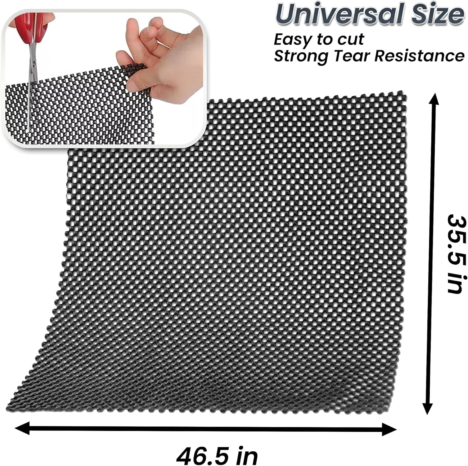 Zento Deals Extra Strong Car Roof Mat for Cargo Bag - Mesh Rubber Mat for Car Roof Carrier Bag-Anti-Slip, Extra-Cushioning, Car Roof Padding, and Home Rubber Mat, Grip, Universal Usage, Car Roof Racks image number 2