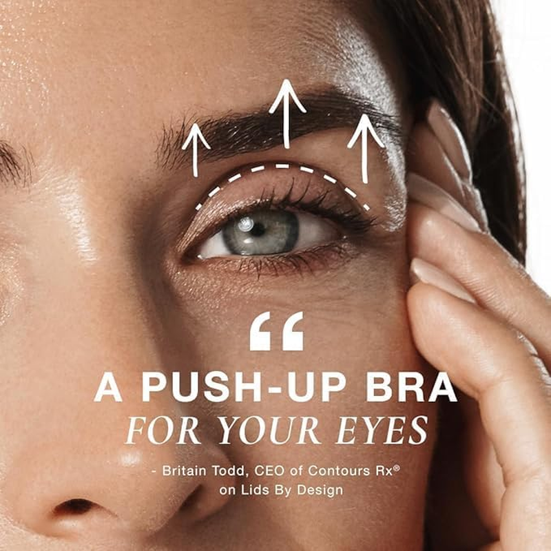 Contours Rx Lids by Design - Medical Grade Eyelid Correcting Strips for Heavy, Hooded, & Droopy Lids - Transparent, Anti-Aging, and Hypoallergenic Eyelid Tape - (4Mm - 7Mm) Assortment Pack, 80Ct image number 1