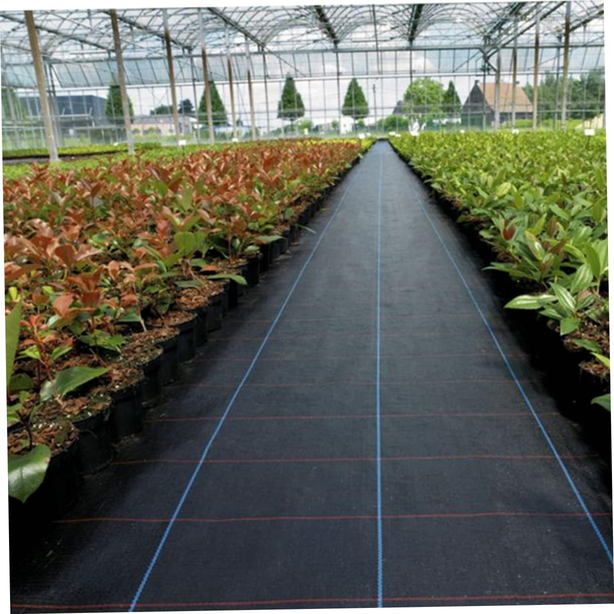 Yardenfun 2 Pack Landscape Fabric Control Ground Cover for Gardening Landscaping Grass Mulch image number 6