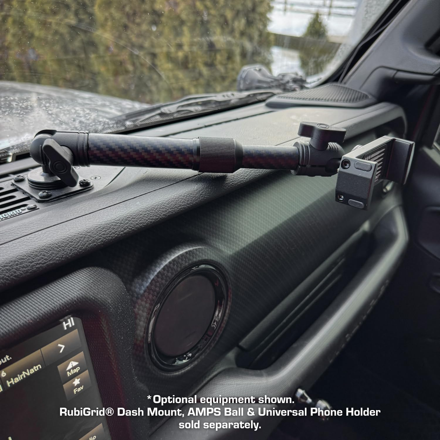 Bulletpoint Mounting Solutions Extension Arm 8"-10.5" Carbon Fiber + Kevlar Telescoping Dual Socket Fits 20Mm Attachment Ball image number 5