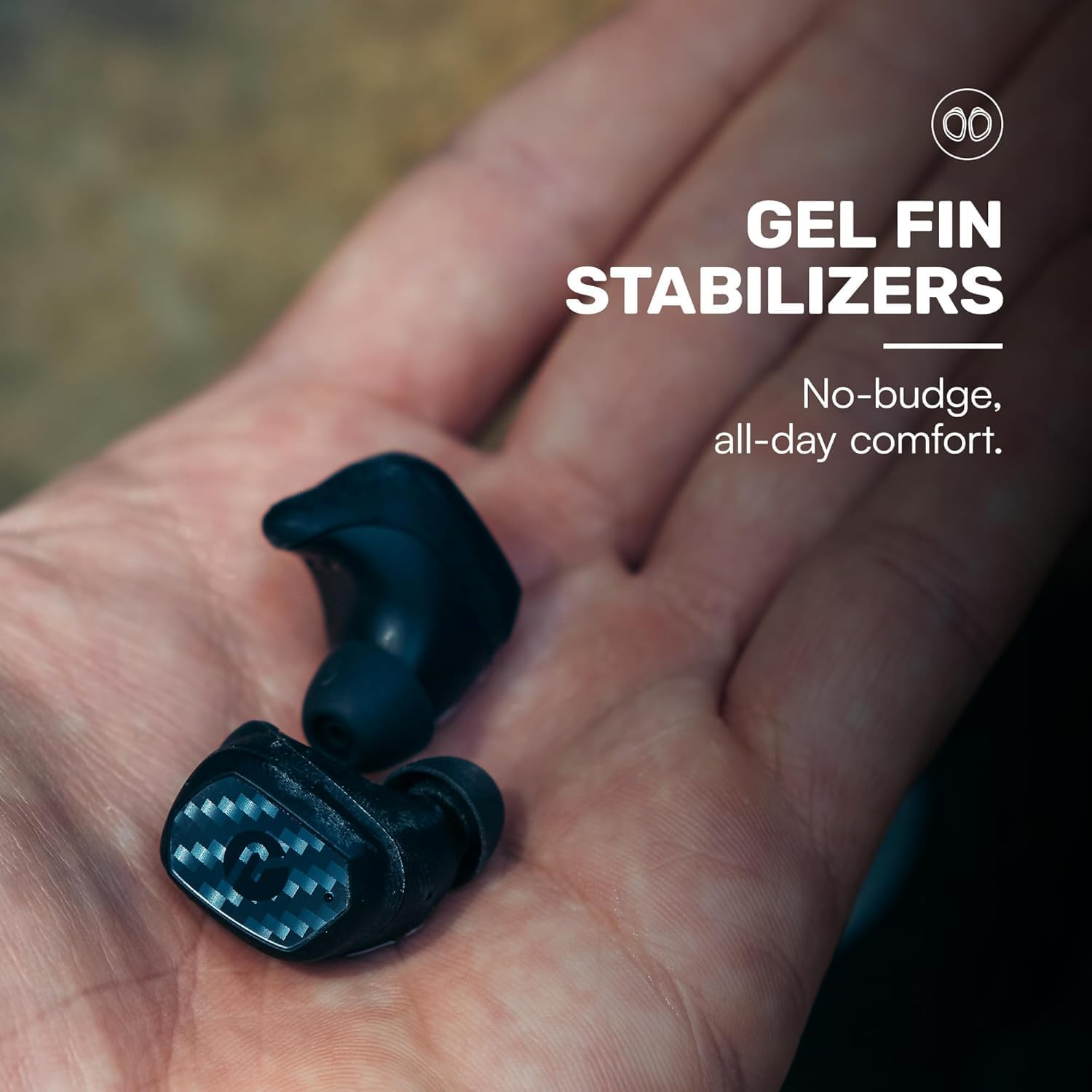 ETRSAIRL Raycon Impact Earbuds Military-Grade Shockproof IP67 Bluetooth Earphones with Stereo Sound, 90 Hours Battery Life, Active Noise Cancellation (Black) image number 3