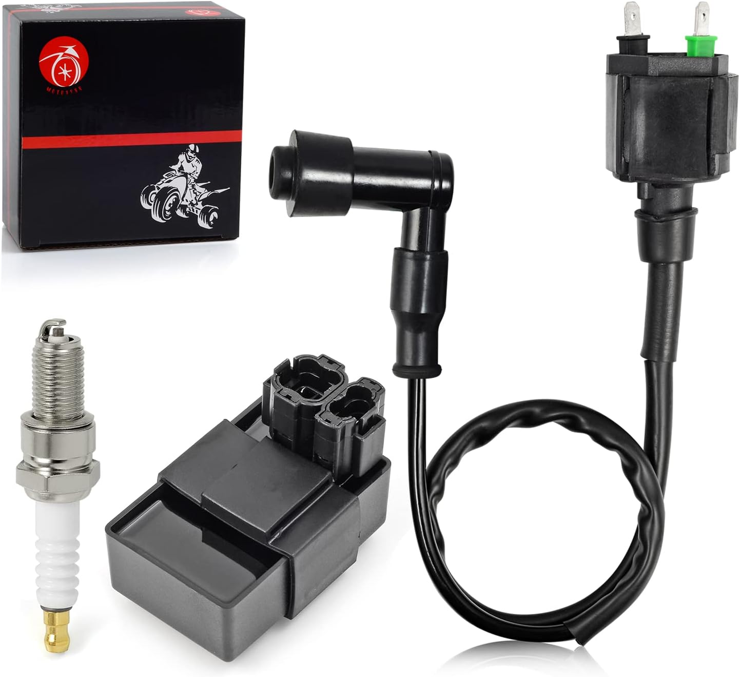 CDI Box Igniter and Ignition Coil & Spark Plug for HONDA CRF 100F CRF 80F XR 80R XR 100R 1992-2013 30410-GT9-000 image number 2