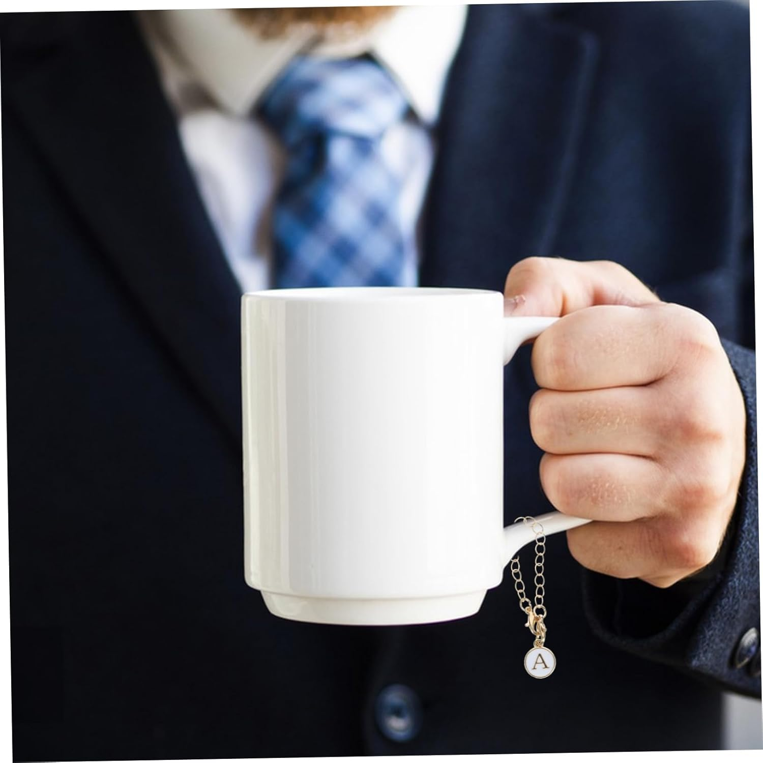 Veemoon Alloy Letter Keychain Pendant with Chain Alphabet Key Ring for Bags Back Purses Stylish Sturdy Accessory for Visibility and Everyday Use - Multi image number 3