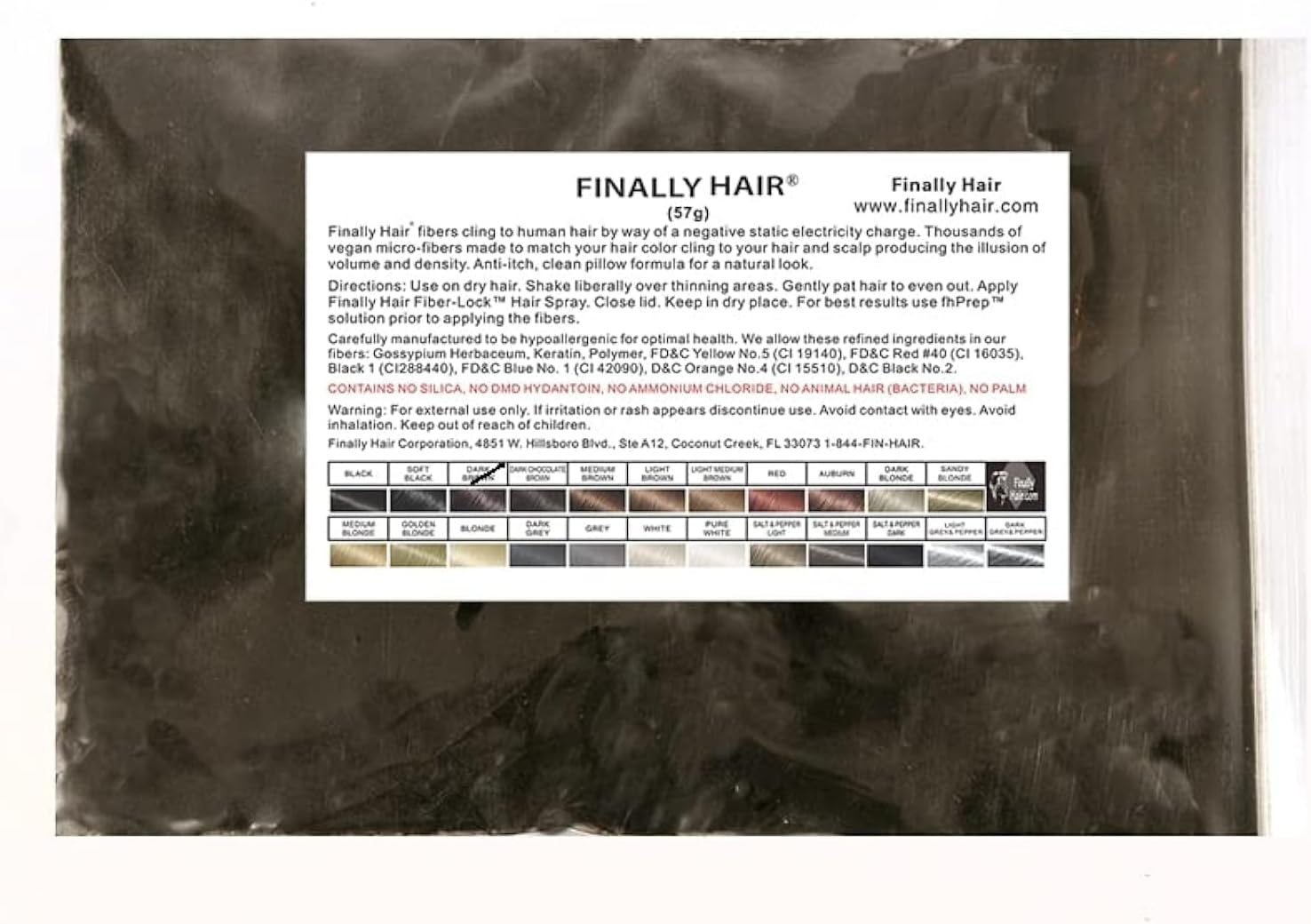Finally Hair Fibers Refill Bag - 56 Grams of Premium Hair Loss Concealer in a Refill Bag (Auburn)