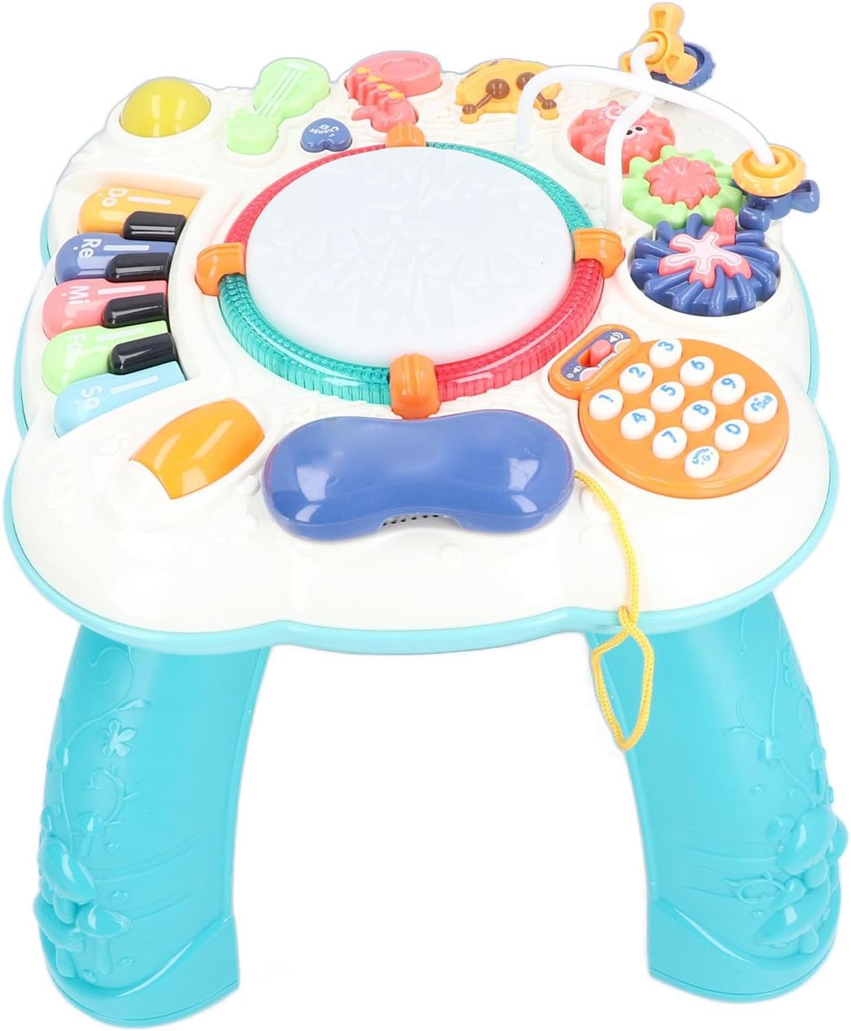 Baby Activity Table with Music, Multifunctional Easy to Fold Safe and Reliable Musical Activity Center Activity Table Toy, Educational Learning Toys for 6-12 Months, Birthday