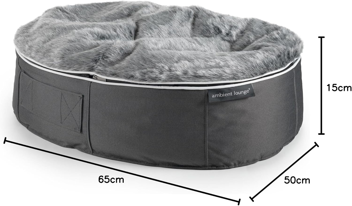 [Ambient Lounge Japan] Amazon Limited Pet Lounge, Wolf Gray, Washable, Dog, Cat, Bed, Luxury, S Size (Genuine Japanese Product, Made in Japan) Basic image number 5