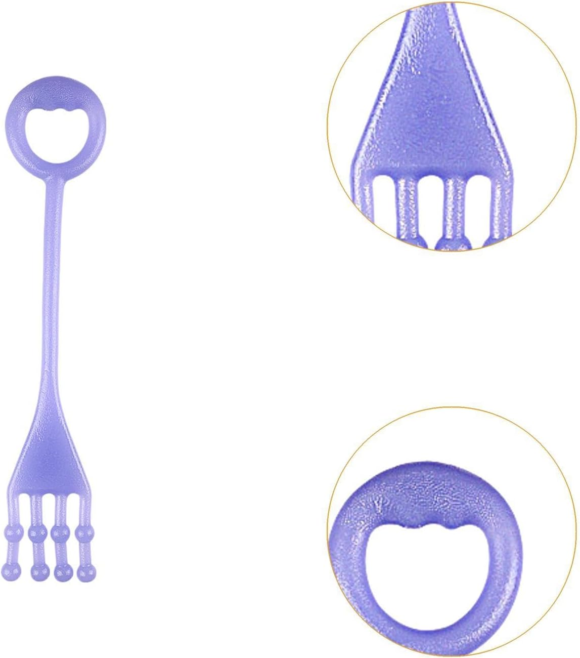 Kowaku Toe Training Band Resistance,Foot Leg Stretcher Exercise Portable Stretching Strap with Loop Toe Strengthener for Ligament - Violet image number 6