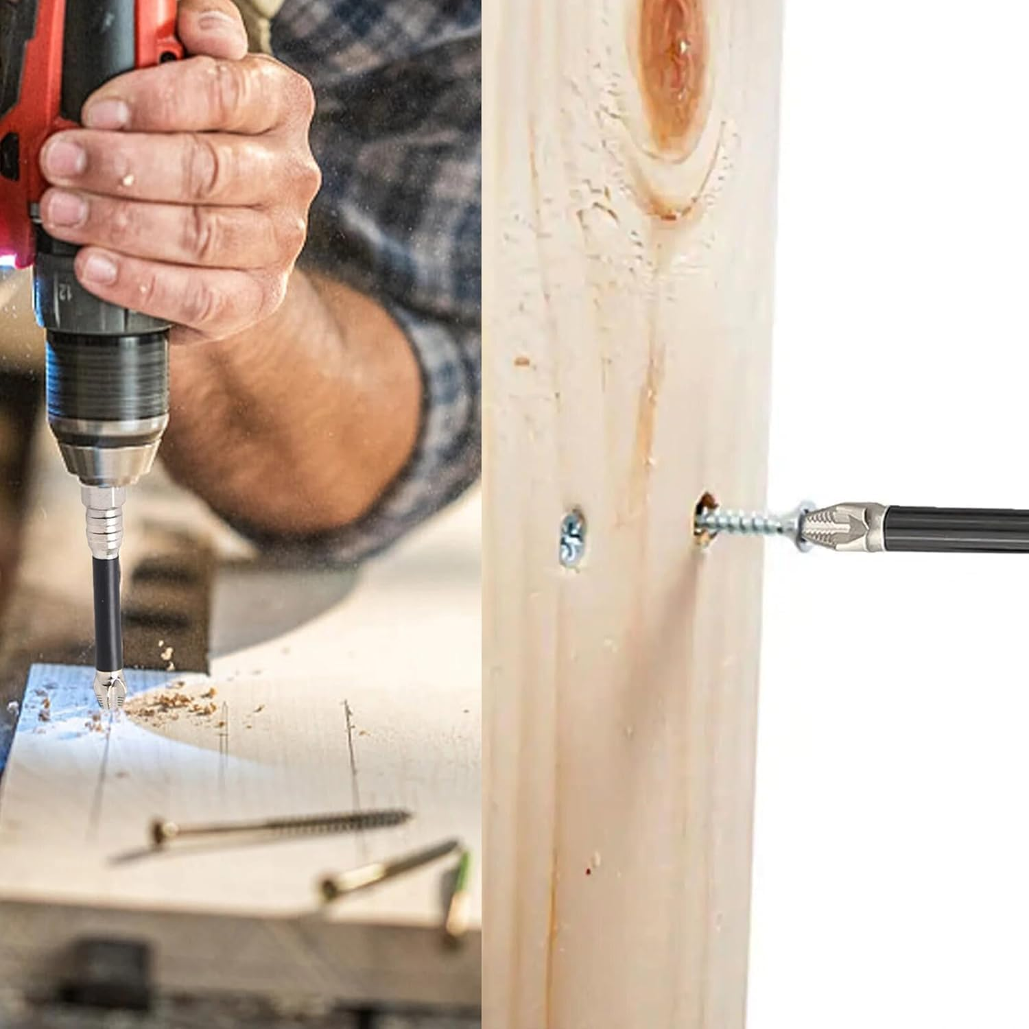 KEWAYO 6Pcs Magnetic Phillips Screwdriver Bit Set, 1/4 Inch Hex Shank, Alloy Steel Anti-Slip Cross Driver Bit for Power Screwdriver Impact Drill