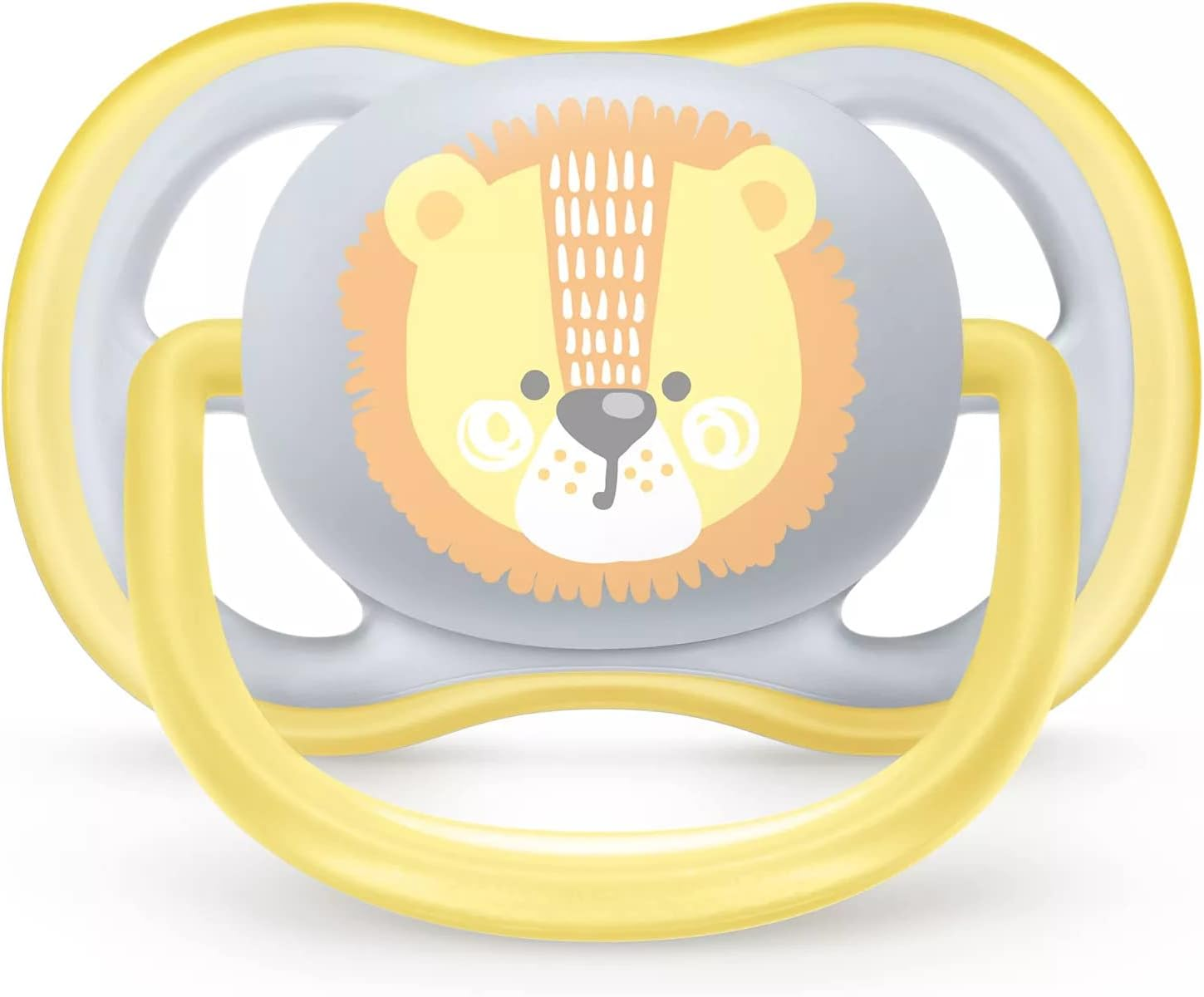 Philips Avent Ultra Air Dummy 0-6 Months, Breathable Orthodontic Soother, BPA Free, Double Pack, Elephant/Lion, SCF085/01 image number 2