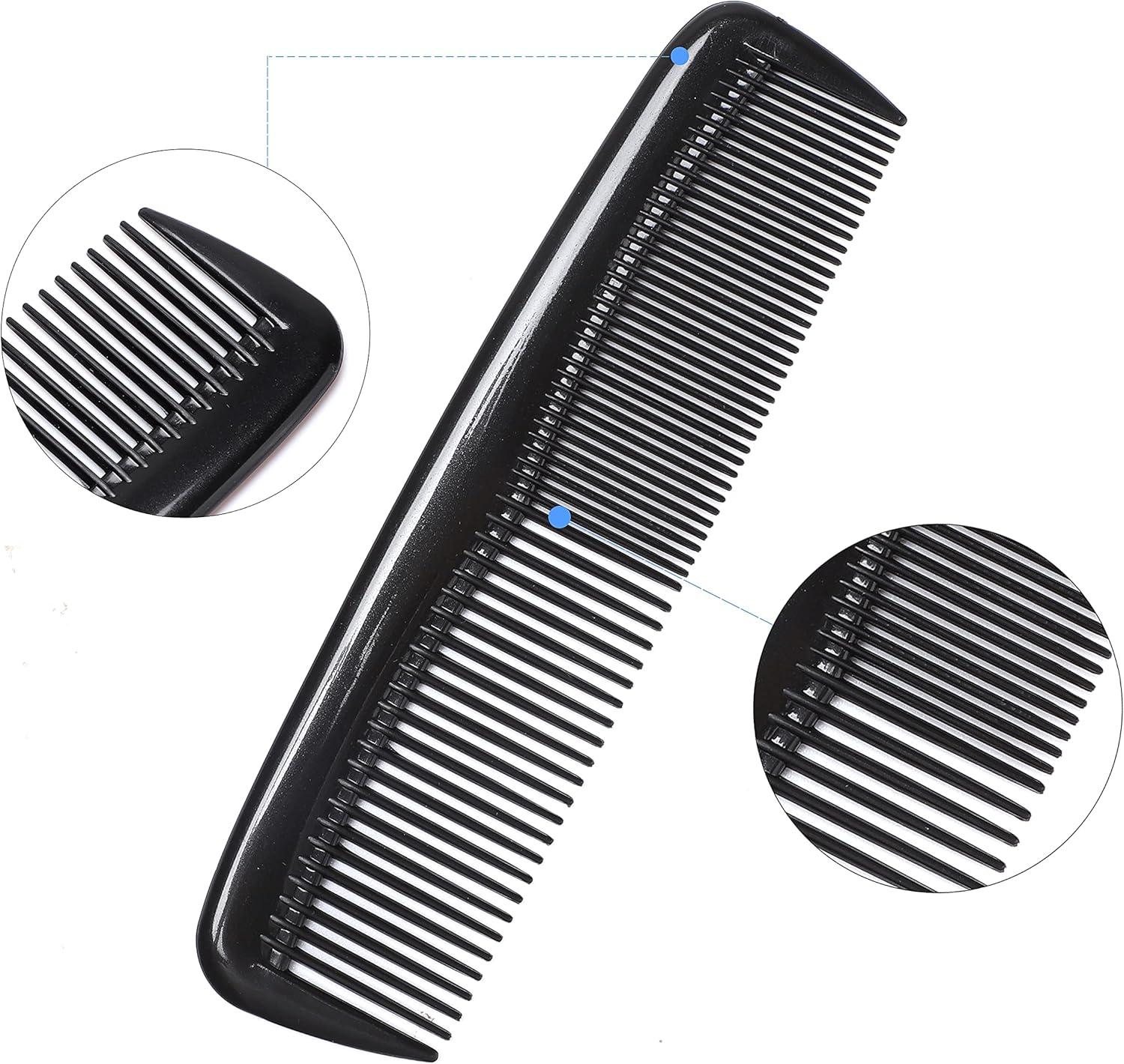 Etercycle 24 Pieces Pocket Hair Combs, 5 Inch Unbreakable Black Comb Great for Travel Used on All Hair Types - Men'S Hair, Women'S Hair, Beard, Mustache and Sideburns image number 5