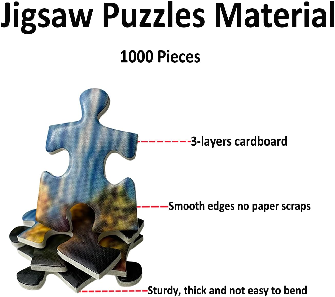 Jigsaw Puzzles for Adults 1000 Pieces Impossible Hard Difficult Challenging Puzzles for Adults Coastal Serenity Harbo Jigsaw Puzzle 1000 Pieces Nature 1000Pc Puzzle 28 X 20 Inch﻿ image number 2