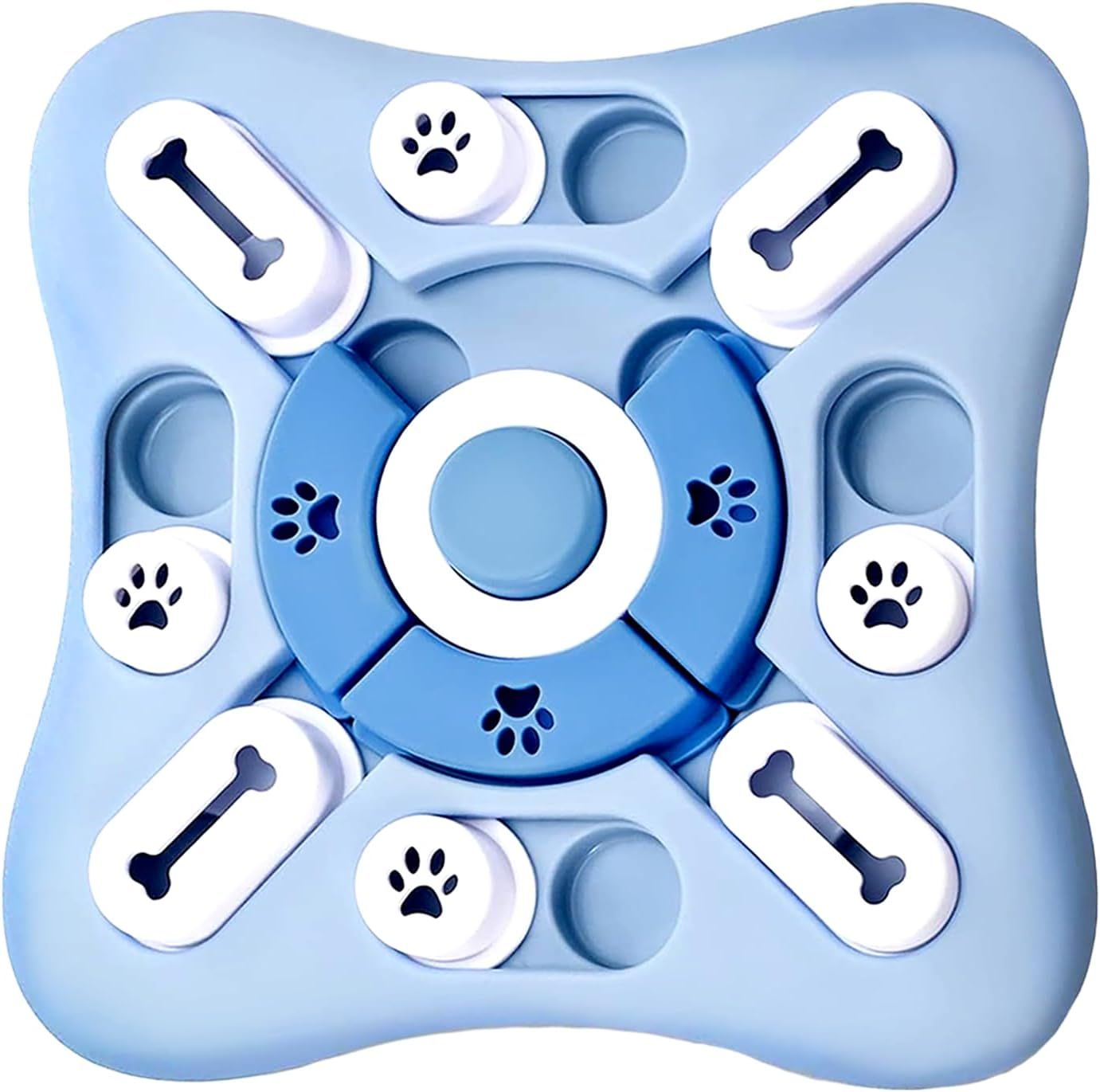 Pashubarn Interactive Treat Dispensing Puzzle Toy for Dogs - Educational Game with Squeaky Button, Brain Stimulation, IQ Training - Three Difficulty Levels image number 6