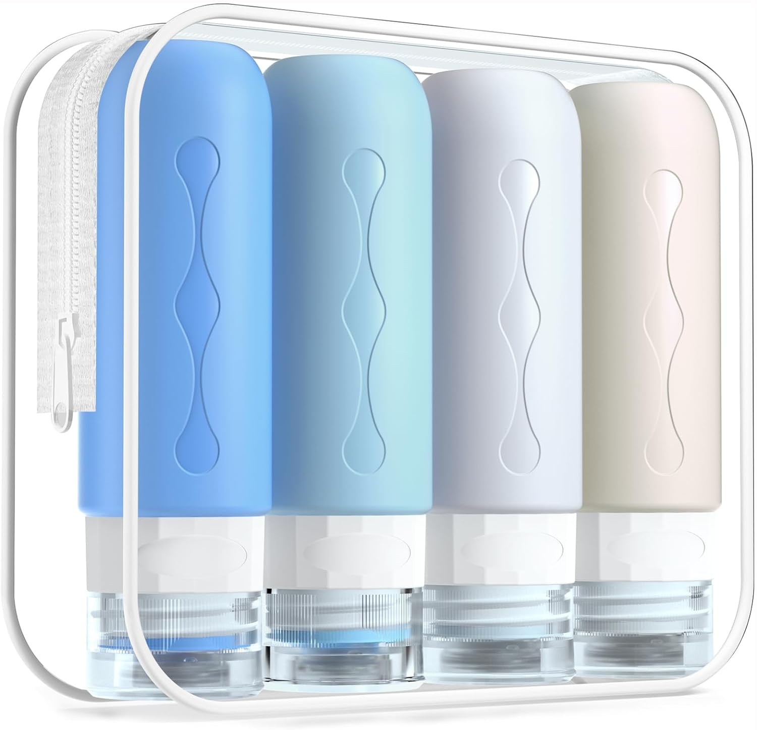 Gemice Travel Bottles Set - Tsa Approved, Travel Size Containers,Leak Proof Silicone Squeezable Containers for Toiletries, Shampoo, Lotion & Body Wash Accessories (1)